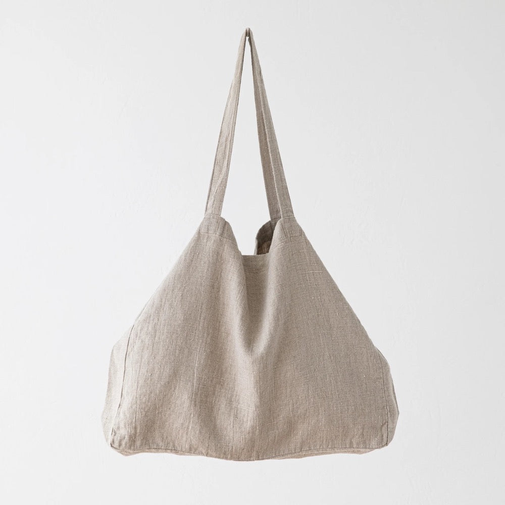 Heavy Linen Bag in Various Colors, Linen Market Bag, Linen Hand Bag, Linen Shopping bag, Washed Linen