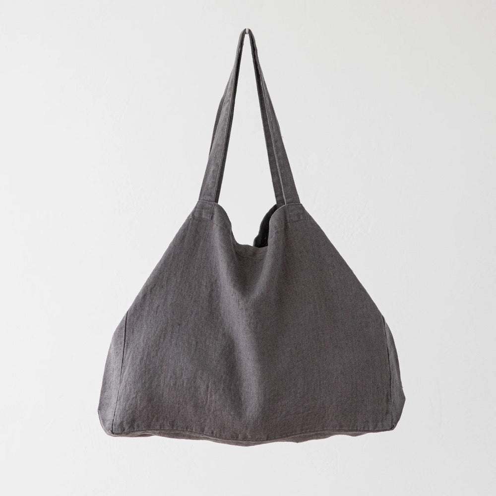 Heavy Linen Bag in Various Colors, Linen Market Bag, Linen Hand Bag, Linen Shopping bag, Washed Linen